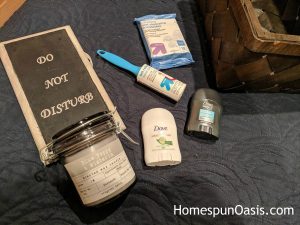 A few forgotten essentials makes the stay sweeter. HomespunOasis.com