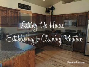 By establishing a bite-sized cleaning routine! ~HomespunOasis.com