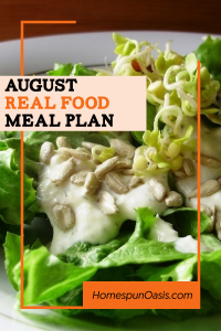 August Meal Plan Ideas
