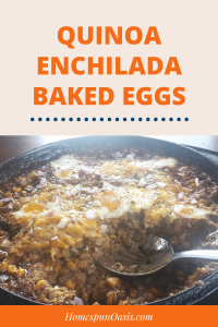 Quinoa Enchilada Baked Eggs
