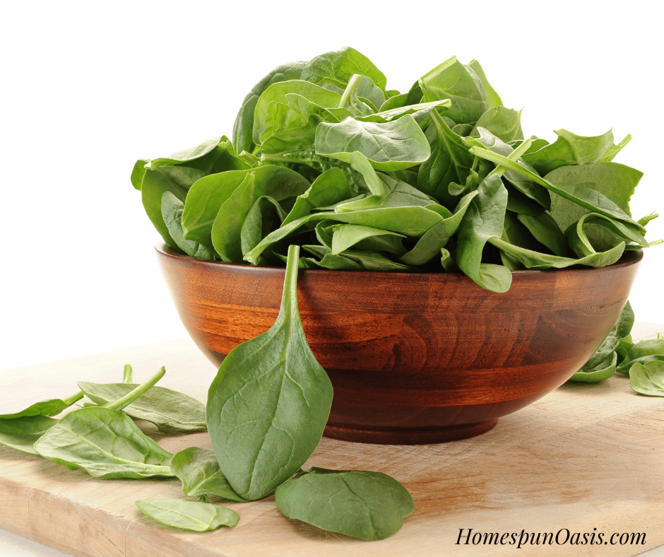 What to Cook with May Produce - Spinach